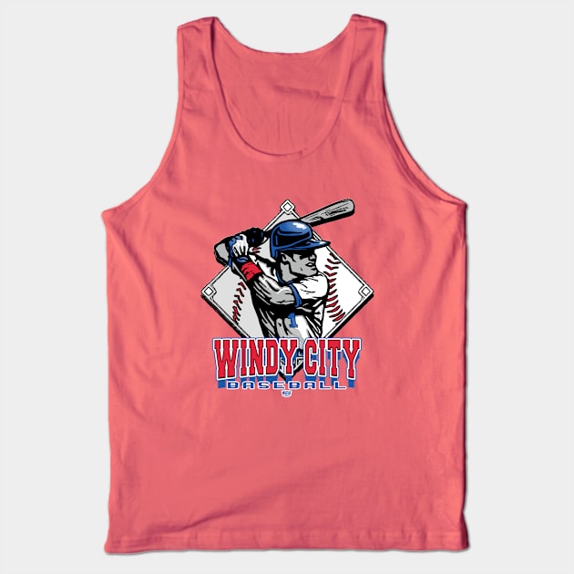 Windy City Forever Baseball Diamond Tank Top by MudgeSportswear